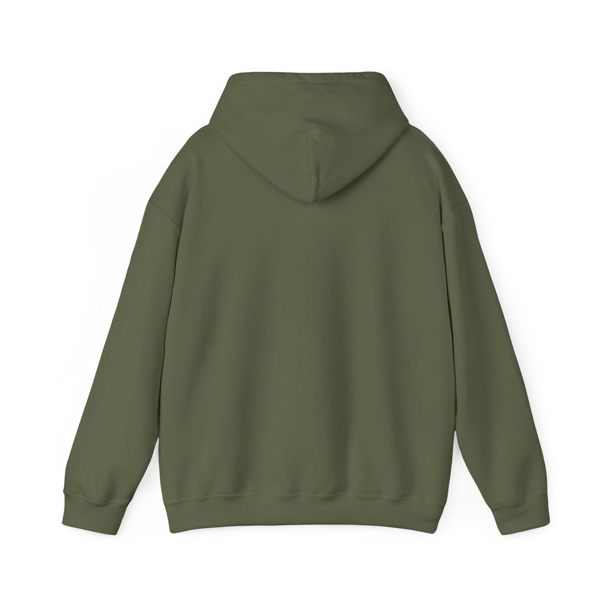 Military Green hoodie back