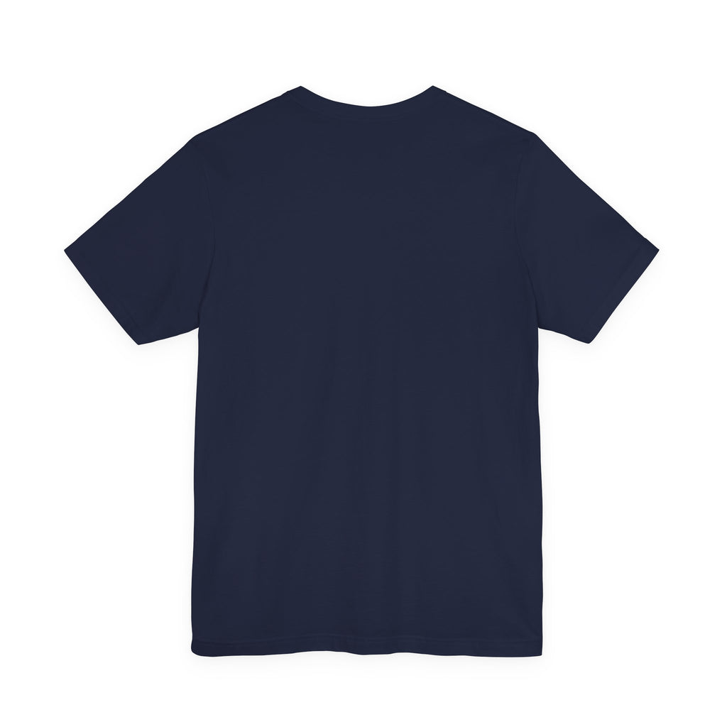 Navy blue t-shirt back