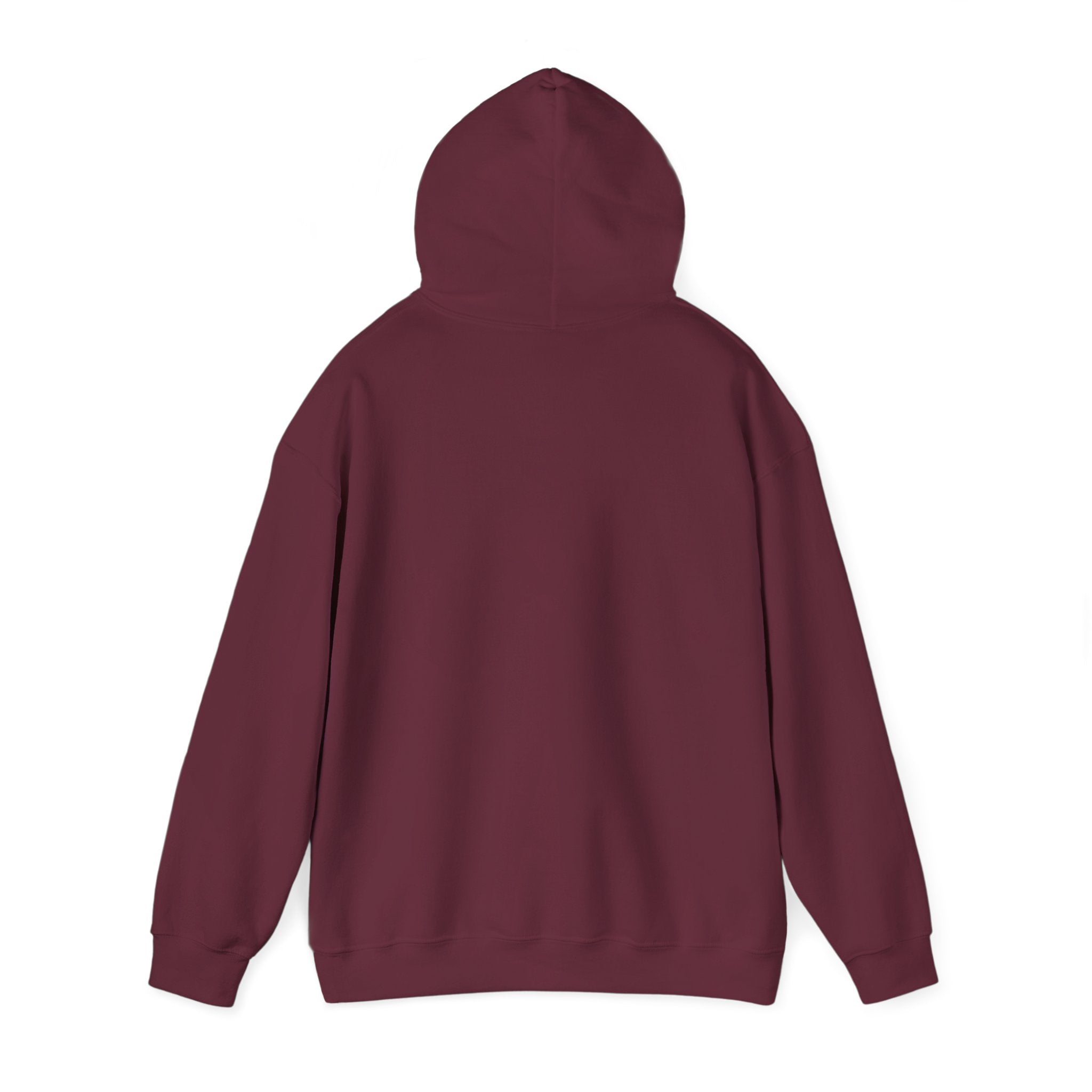Maroon hoodie back