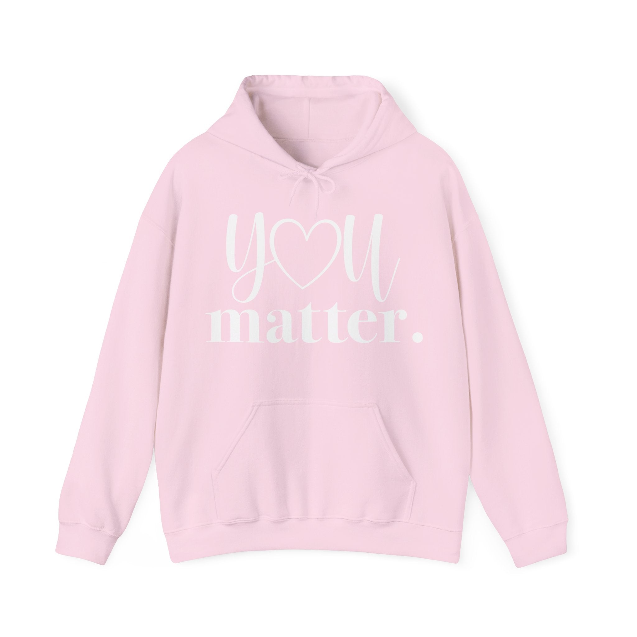 Light Pink hoodie with 'YOU matter.' text 