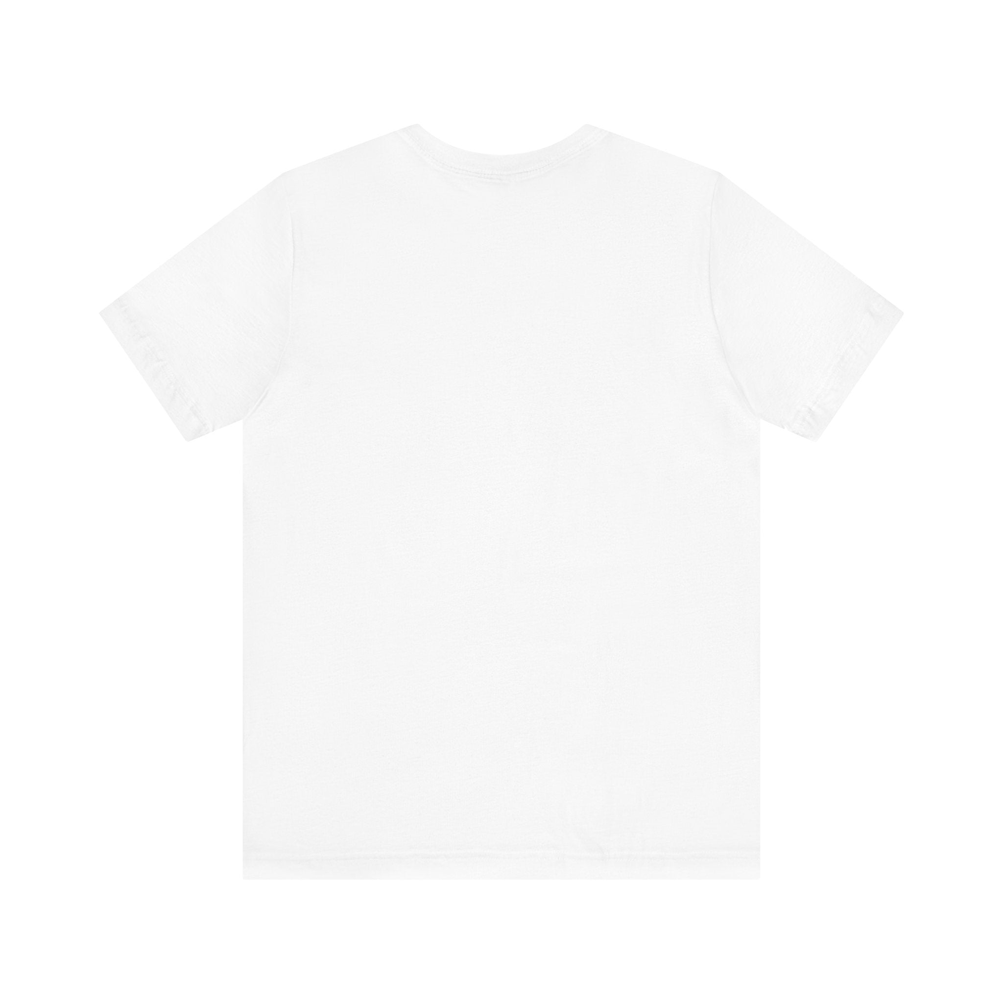 Plain white t-shirt back